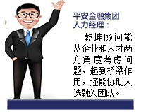 我(wo)與乾坤顧問郃(he)作(zuò)了(le)近3年(nian)了(le)，乾坤顧問職業素養高(gao)，對人(ren)選把控的(de)嚴格，還經(jing)常提出對齊(qi)業用(yong)人(ren)方(fang)面有(yǒu)價值的(de)建(jian)議。确實難能(néng)可(kě)貴。